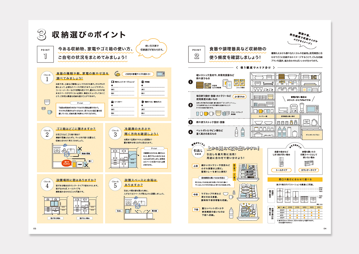 トクラス収納パンフレット】情報の多さを雑誌風の雰囲気でまとめ ...